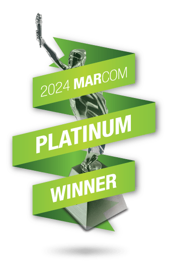 2024 Marcom Platinum Award Winner Badge